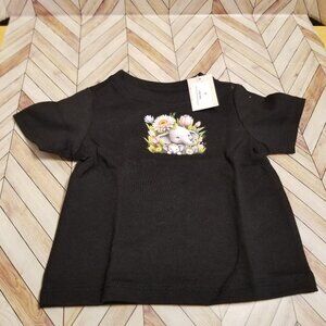 Baby Shirt – Two Baby Elephants with Floral Design
